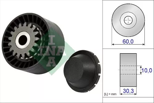Spanrol, V-geribbelde riem Schaeffler INA 531 0811 10)