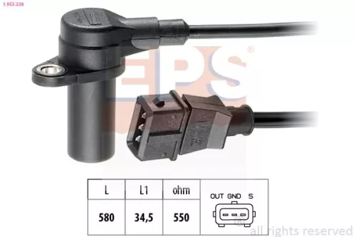 Sensor, krukaspuls EPS 1.953.238)