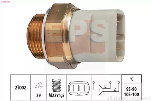Temperatuurschakelaar, radiatorventilator EPS 1.850.697)