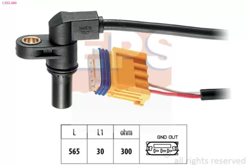 Toerentalsensor, automatische transmissie EPS 1.953.469)