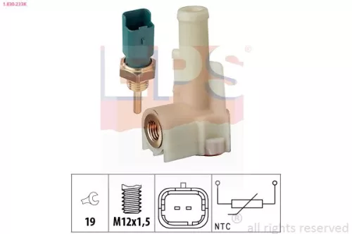 Sensor, koelvloeistoftemperatuur EPS 1.830.233K)