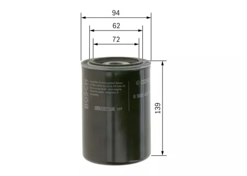Oil Filter BOSCH 0 986 452 001)