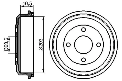 Remtrommel BOSCH 0 986 477 054)