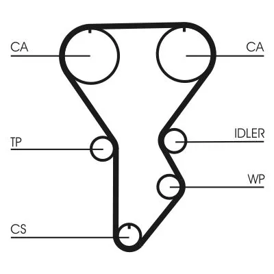 Distributieriem CONTINENTAL CTAM CT790)
