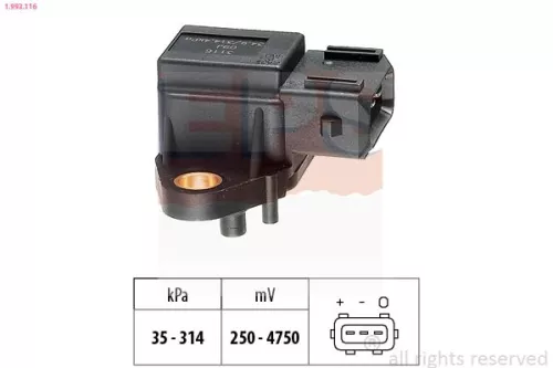 Luchtdruksensor, hoogteaanpassing EPS 1.993.116)