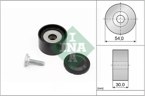 Ombuigings-/geleidingspoelie, V-geribbelde riem Schaeffler INA 532 0234 10)