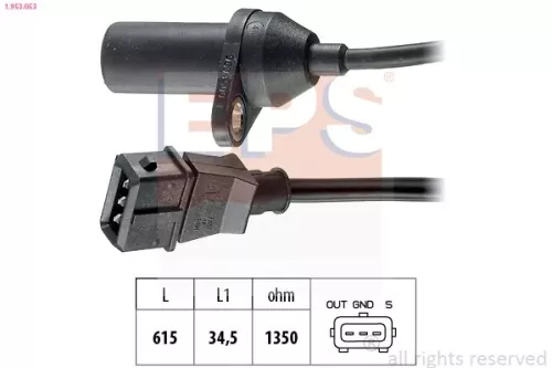 Sensor, krukaspuls EPS 1.953.053)
