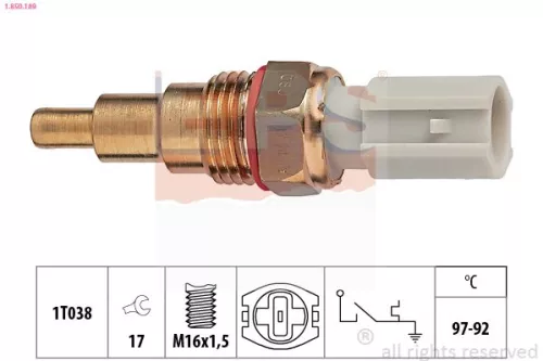 Temperatuurschakelaar, radiatorventilator EPS 1.850.189)
