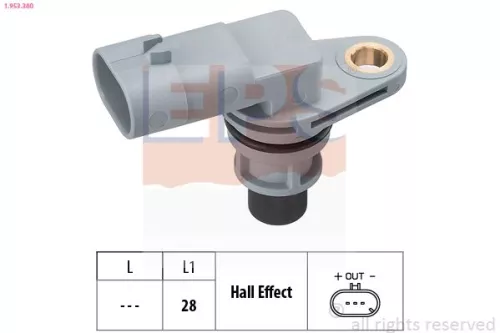 Sensor, nokkenaspositie EPS 1.953.380)