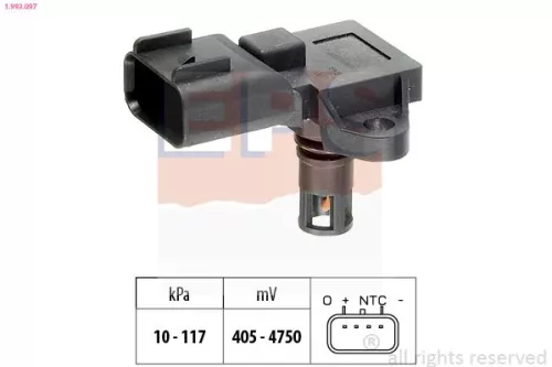 Luchtdruksensor, hoogteaanpassing EPS 1.993.097)