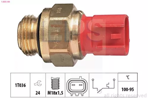 Temperatuurschakelaar, radiatorventilator EPS 1.850.186)