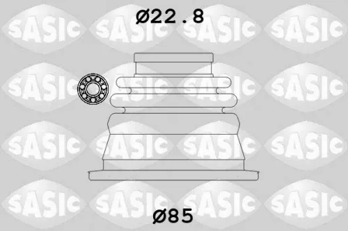 Balgset, aandrijfas SASIC 4003427)