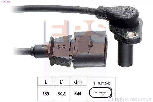 Toerentalsensor, automatische transmissie EPS 1.953.220)