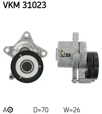 Riemspanner, V-geribbelde riem SKF VKM 31023)