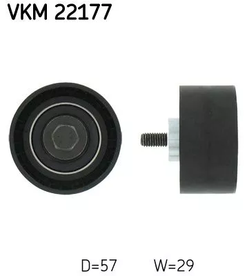 Deflection Pulley/Guide Pulley, timing belt SKF VKM 22177)