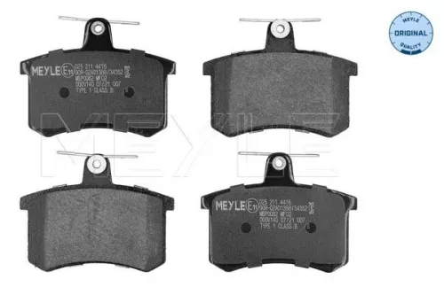 Brake Pad Set, disc brake MEYLE 025 211 4416)