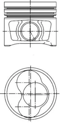 Zuiger KOLBENSCHMIDT 40408600)