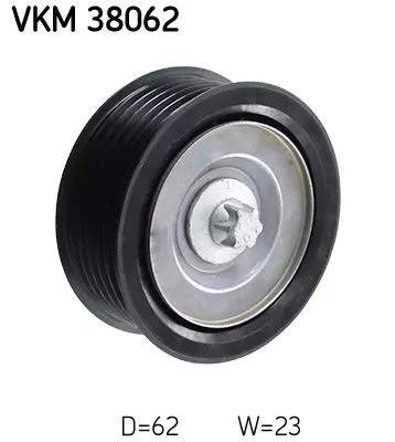 Ombuigings-/geleidingspoelie, V-geribbelde riem SKF VKM 38062)