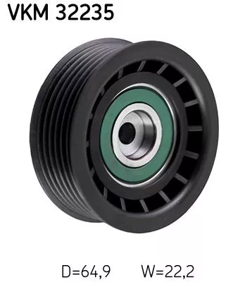 Ombuigings-/geleidingspoelie, V-geribbelde riem SKF VKM 32235)