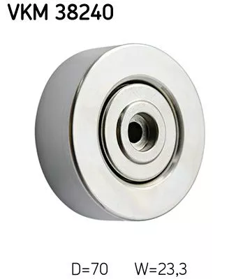 Ombuigings-/geleidingspoelie, V-geribbelde riem SKF VKM 38240)