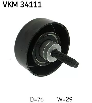 Ombuigings-/geleidingspoelie, V-geribbelde riem SKF VKM 34111)