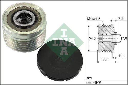 Alternator Freewheel Clutch Schaeffler INA 535 0039 10)