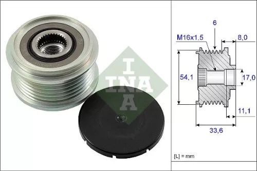 Vrijloopkoppeling van de dynamo Schaeffler INA 535 0059 10)