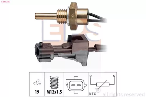 Sensor, koelvloeistoftemperatuur EPS 1.830.245)