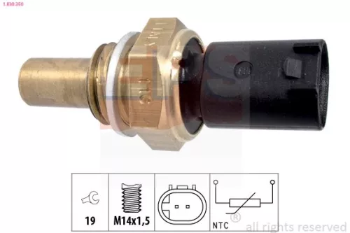 Sensor, koelvloeistoftemperatuur EPS 1.830.350)