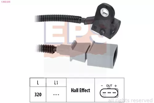 Sensor, nokkenaspositie EPS 1.953.535)