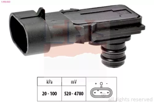 Luchtdruksensor, hoogteaanpassing EPS 1.993.023)