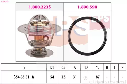 Thermostat, coolant EPS 1.880.432)
