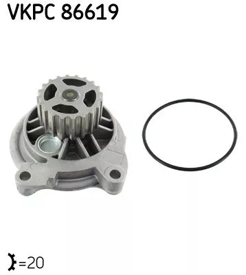 Water Pump, engine cooling SKF VKPC 86619)