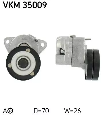 Riemspanner, V-geribbelde riem SKF VKM 35009)