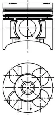 Zuiger KOLBENSCHMIDT 40392600)