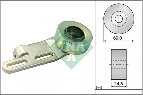 Spanrol, V-geribbelde riem Schaeffler INA 531 0239 10)
