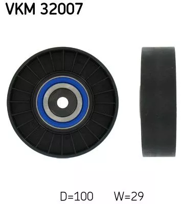 Ombuigings-/geleidingspoelie, V-geribbelde riem SKF VKM 32007)