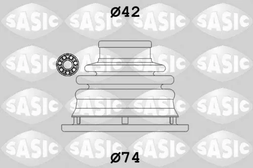 Balgset, aandrijfas SASIC 4003470)