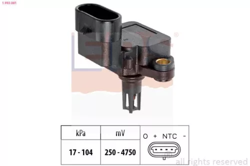 Luchtdruksensor, hoogteaanpassing EPS 1.993.081)