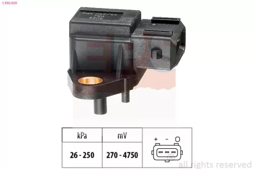 Luchtdruksensor, hoogteaanpassing EPS 1.993.029)