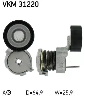 Riemspanner, V-geribbelde riem SKF VKM 31220)