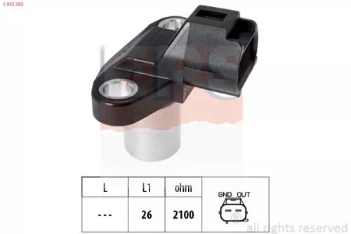 Sensor, nokkenaspositie EPS 1.953.362)
