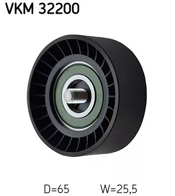 Ombuigings-/geleidingspoelie, V-geribbelde riem SKF VKM 32200)