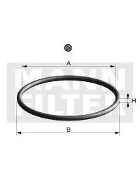Afdichting, oliefilter MANN-FILTER Di 007-00)