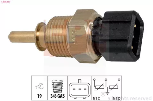 Sensor, koelvloeistoftemperatuur EPS 1.830.367)