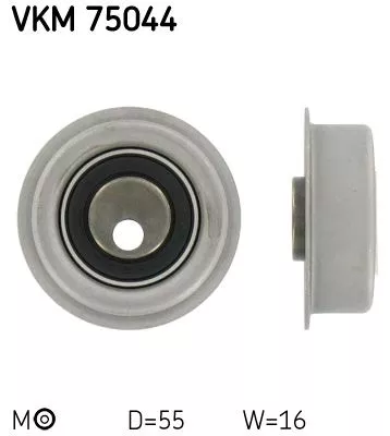 Tensioner Pulley, timing belt SKF VKM 75044)