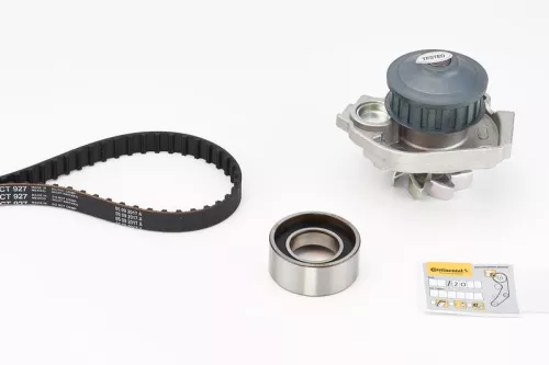 Waterpomp- en distributieriemset CONTINENTAL CTAM CT927WP1)
