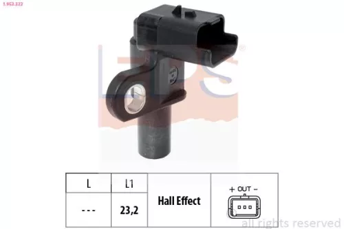 Sensor, nokkenaspositie EPS 1.953.332)