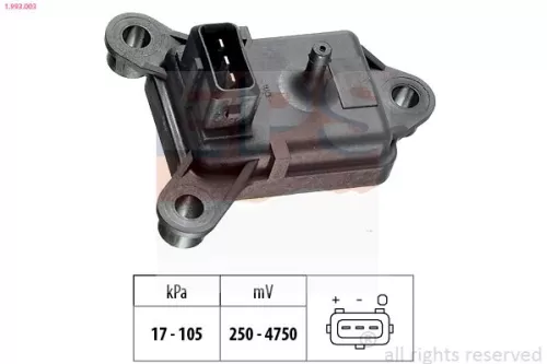 Luchtdruksensor, hoogteaanpassing EPS 1.993.003)