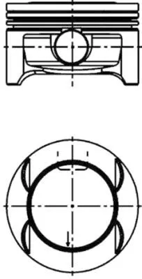 Zuiger KOLBENSCHMIDT 40385600)